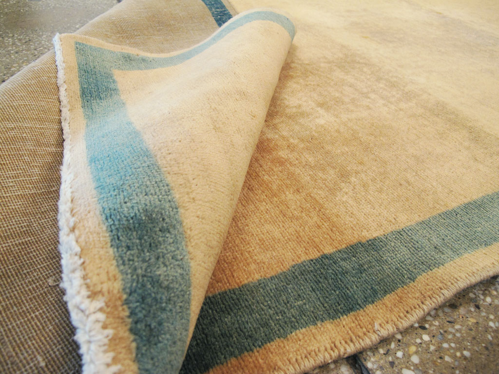 Vintage Persian Tabriz Modernist Runner, No.16318 - Galerie Shabab