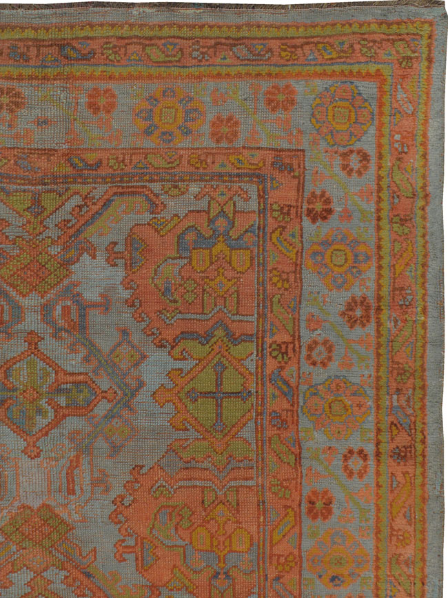 Antique Oushak Square Carpet, No.16329 - Galerie Shabab