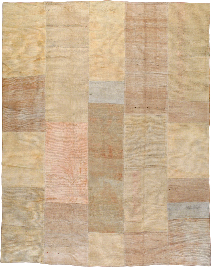 Vintage Turkish Tulu Compartment Carpet, No.16331 - Galerie Shabab