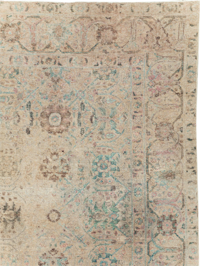 Antique Persian Tabriz Small Room Size Carpet, No.16350 - Galerie Shabab
