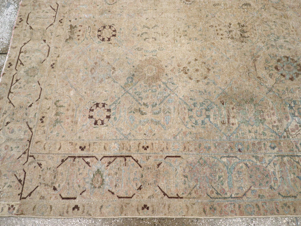 Antique Persian Tabriz Small Room Size Carpet, No.16350 - Galerie Shabab