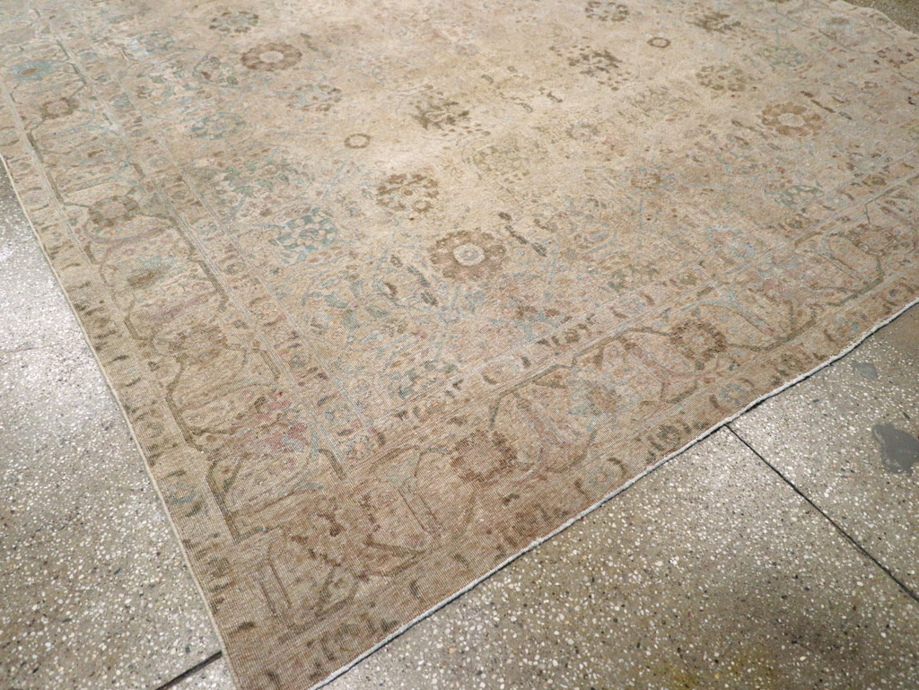 Antique Persian Tabriz Small Room Size Carpet, No.16350 - Galerie Shabab