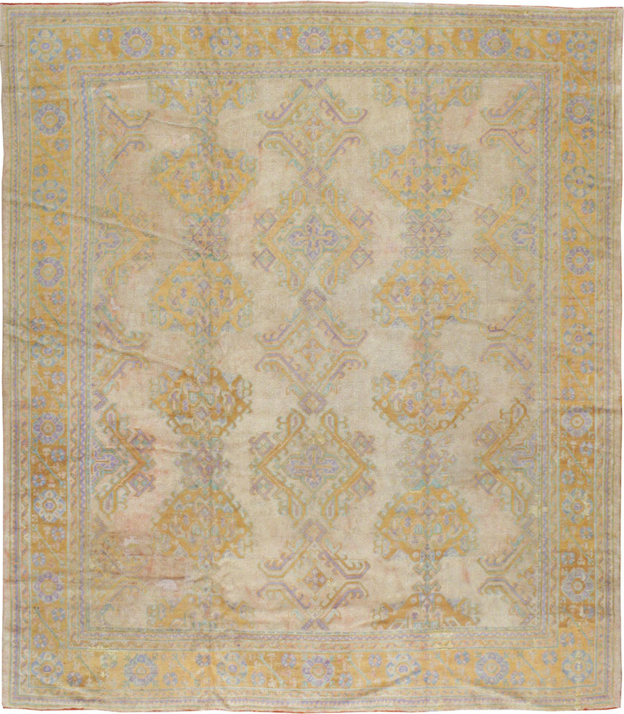 Antique Turkish Oushak Carpet, No.16373 - Galerie Shabab