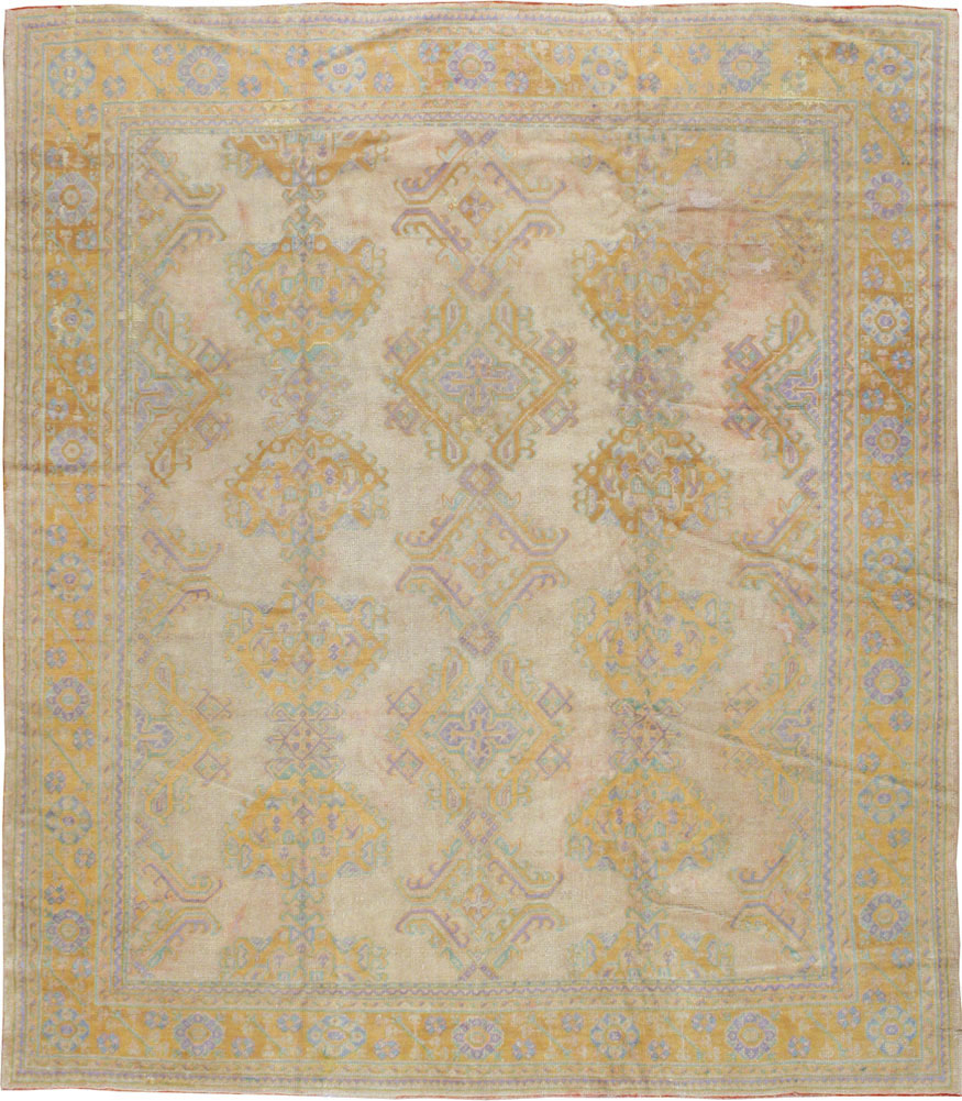 Antique Turkish Oushak Carpet, No.16373 - Galerie Shabab
