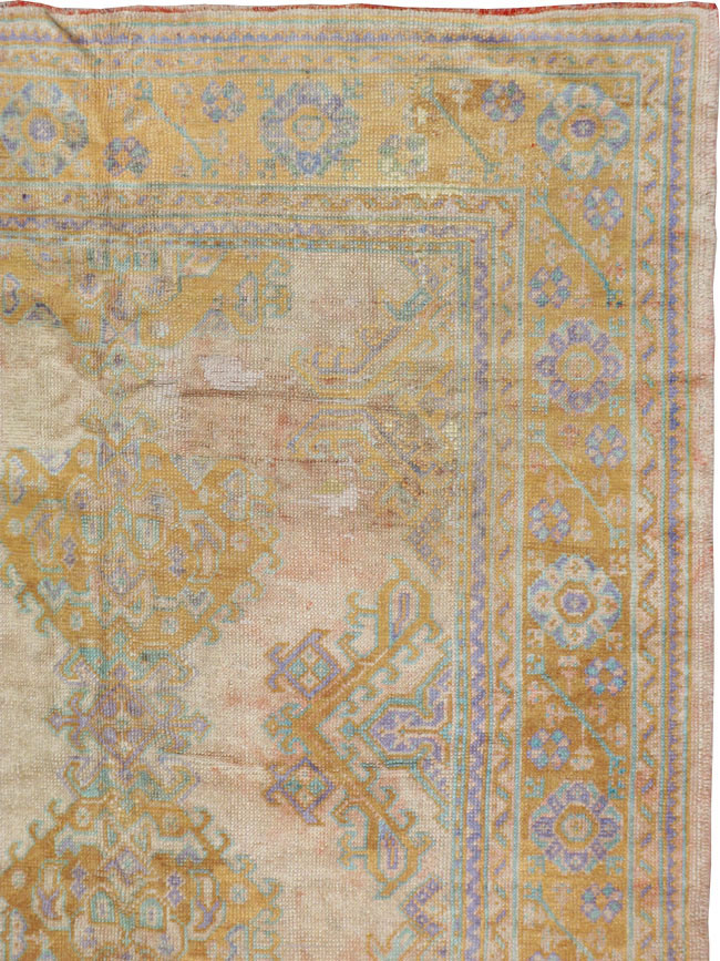 Antique Turkish Oushak Carpet, No.16373 - Galerie Shabab