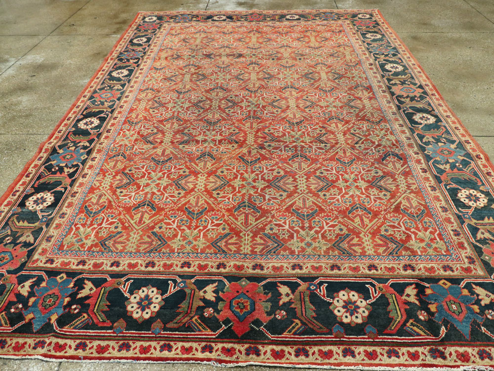 Antique Persian Mahal Carpet, No.16383 - Galerie Shabab