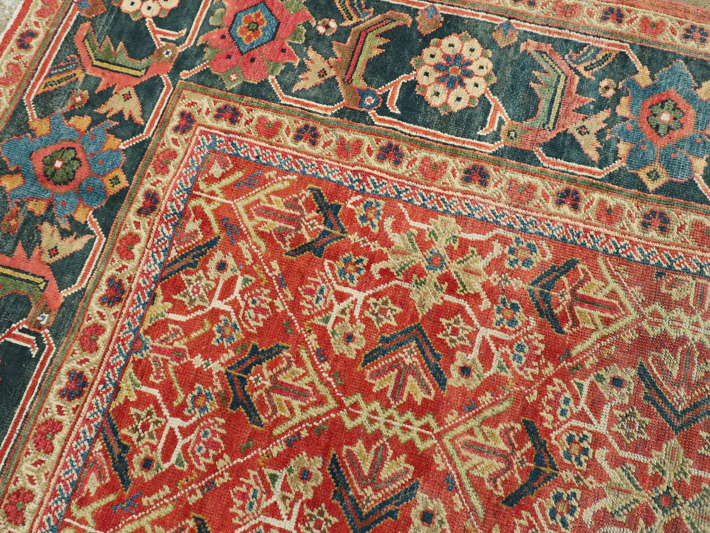 Antique Persian Mahal Carpet, No.16383 - Galerie Shabab
