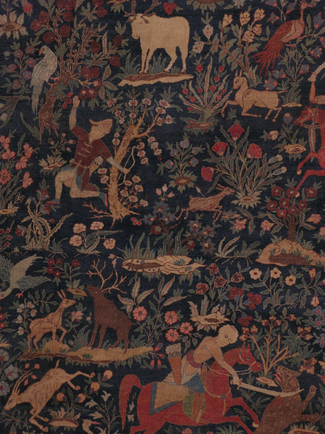 Antique Isfahan Pictorial Carpet, No.16392 - Galerie Shabab