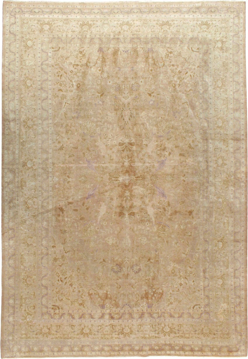 Vintage Turkish Herekeh Silk Rug, No.16401 - Galerie Shabab