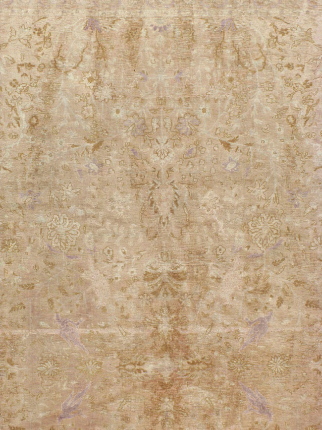 Vintage Turkish Herekeh Silk Rug, No.16401 - Galerie Shabab