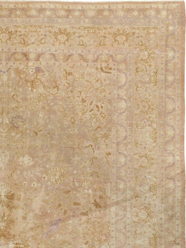 Vintage Turkish Herekeh Silk Rug, No.16401 - Galerie Shabab