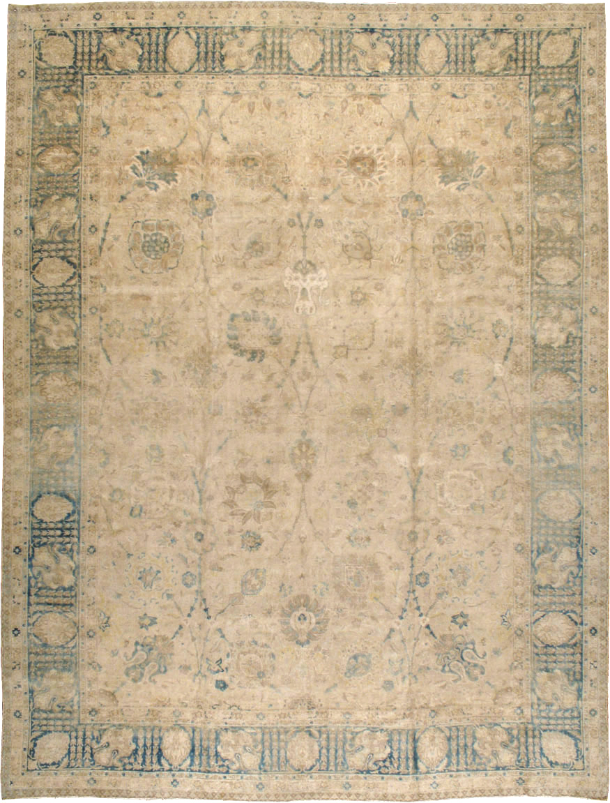 Antique Persian Tabriz Carpet, No.16425 - Galerie Shabab