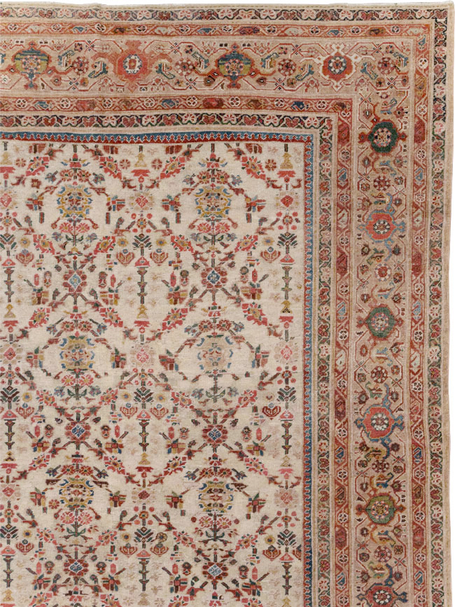 Antique Persian Mahal Large Carpet, No.16447 - Galerie Shabab