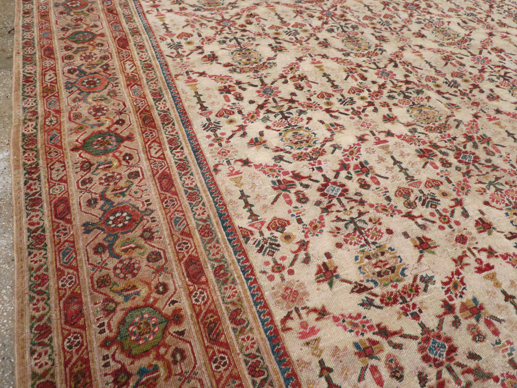 Antique Persian Mahal Large Carpet, No.16447 - Galerie Shabab