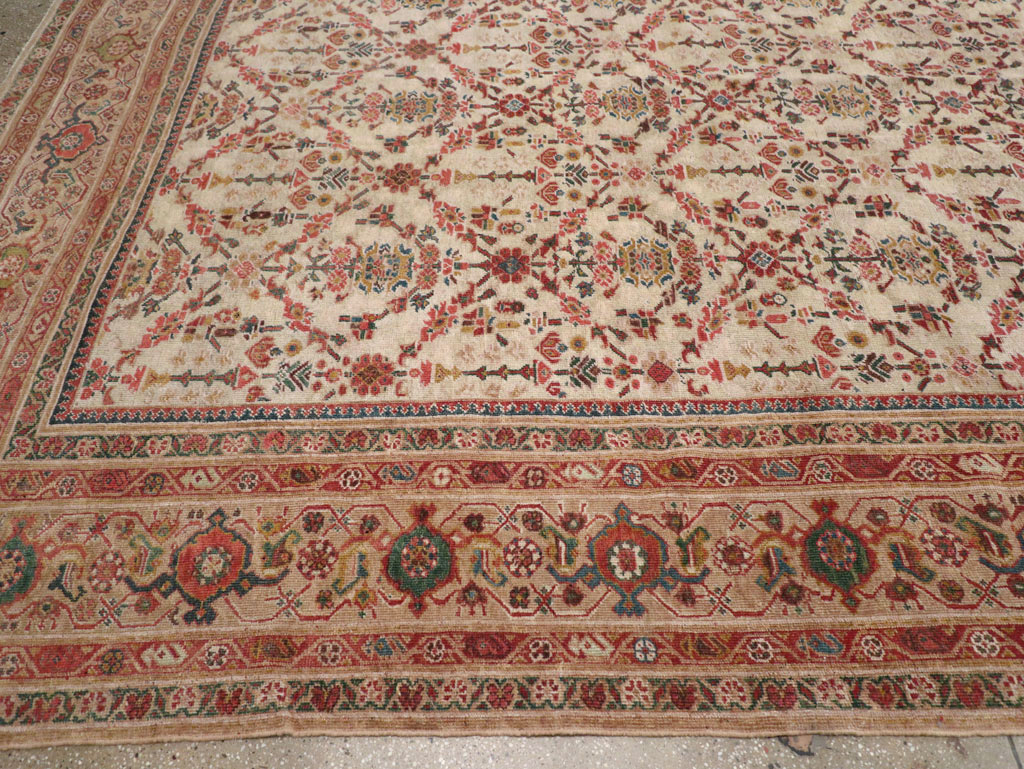 Antique Persian Mahal Large Carpet, No.16447 - Galerie Shabab