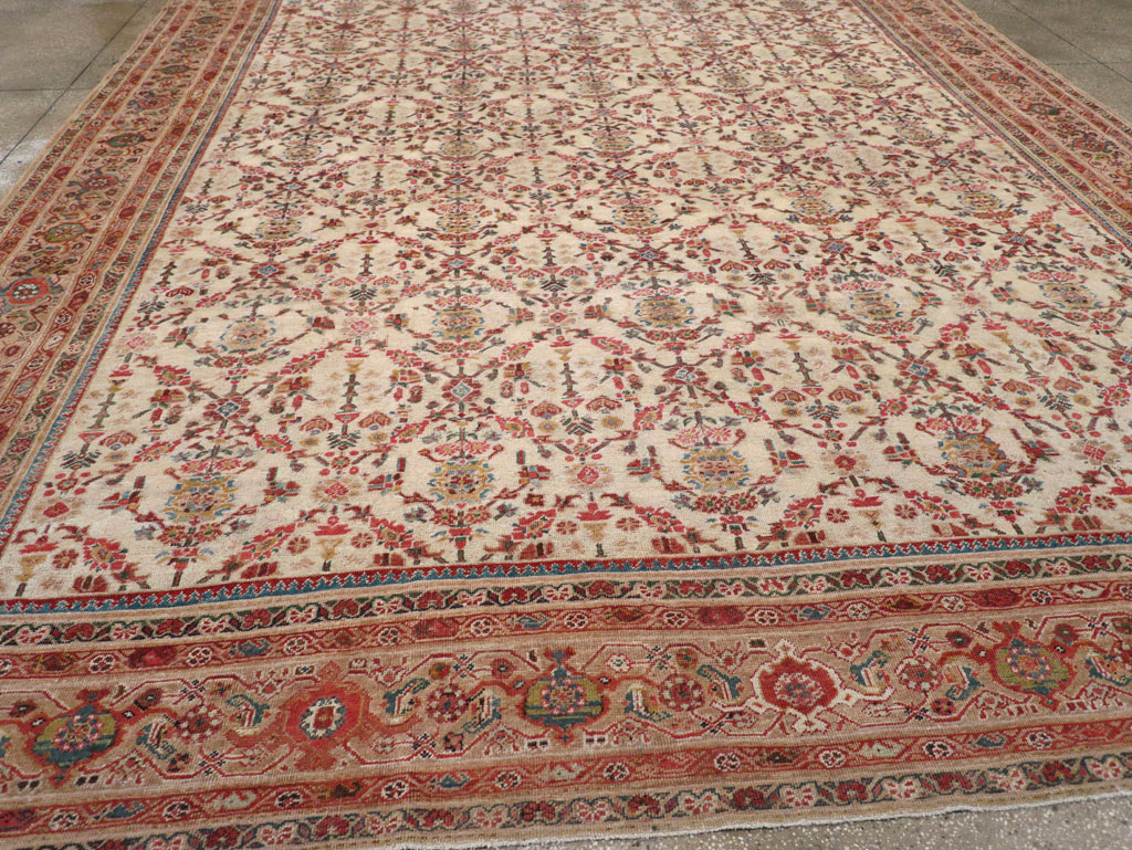 Antique Persian Mahal Large Carpet, No.16447 - Galerie Shabab