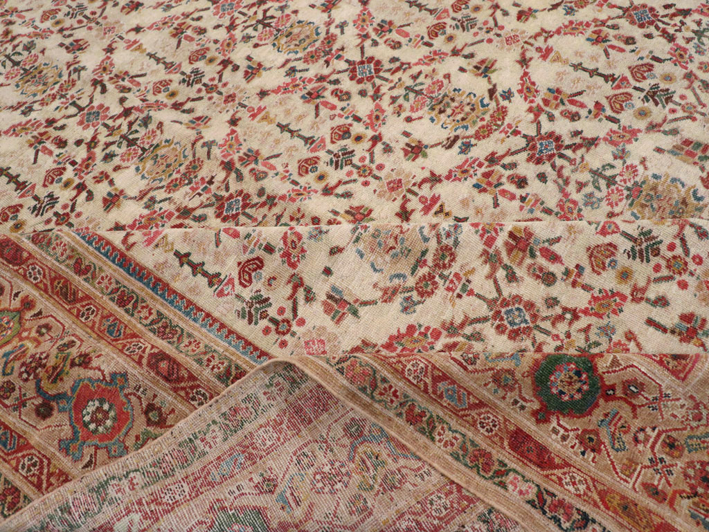 Antique Persian Mahal Large Carpet, No.16447 - Galerie Shabab
