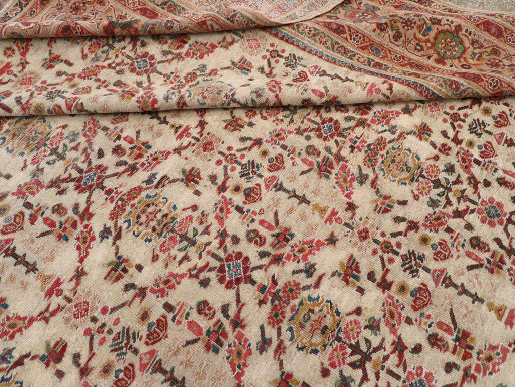 Antique Persian Mahal Large Carpet, No.16447 - Galerie Shabab