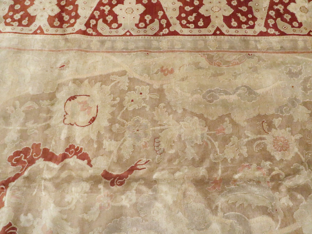 Antique Persian Tabriz Carpet, No.16452 - Galerie Shabab