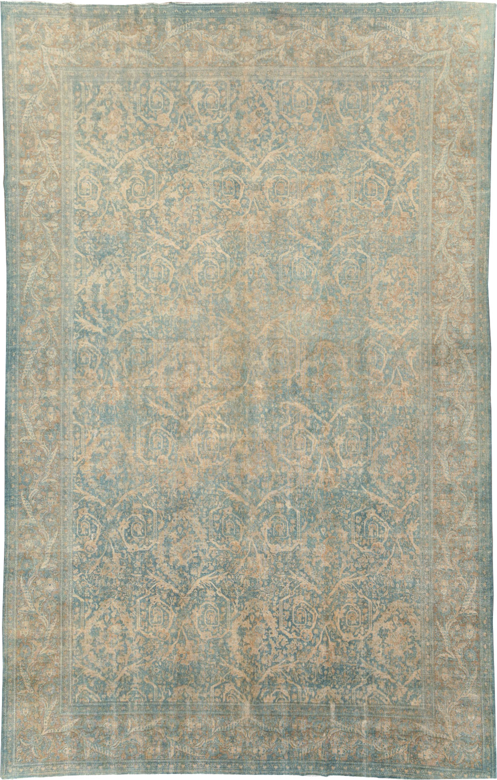 Antique Persian Tabriz Large Room Size Carpet, No.16453 - Galerie Shabab