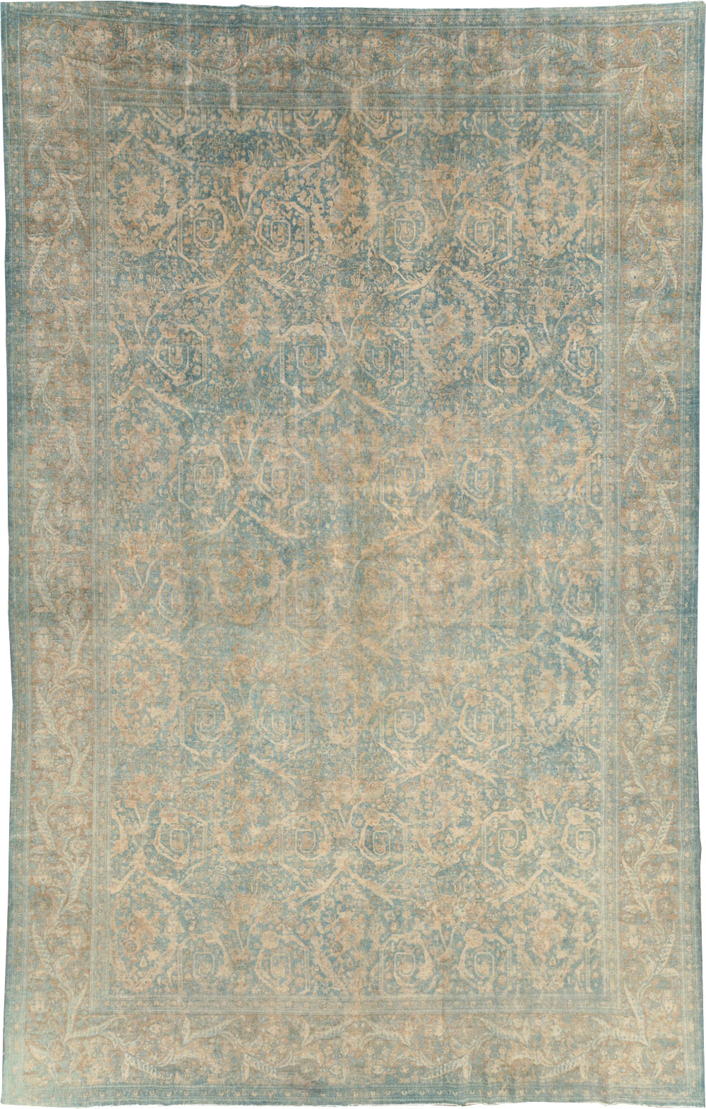 Antique Persian Tabriz Large Room Size Carpet, No.16453 - Galerie Shabab
