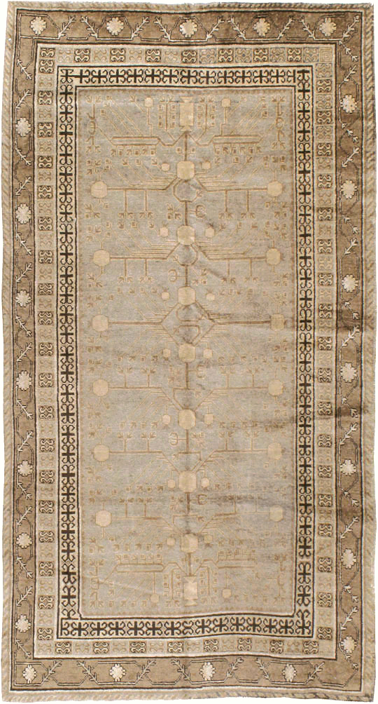 Vintage East Turkestan Khotan Carpet, No.16476 - Galerie Shabab