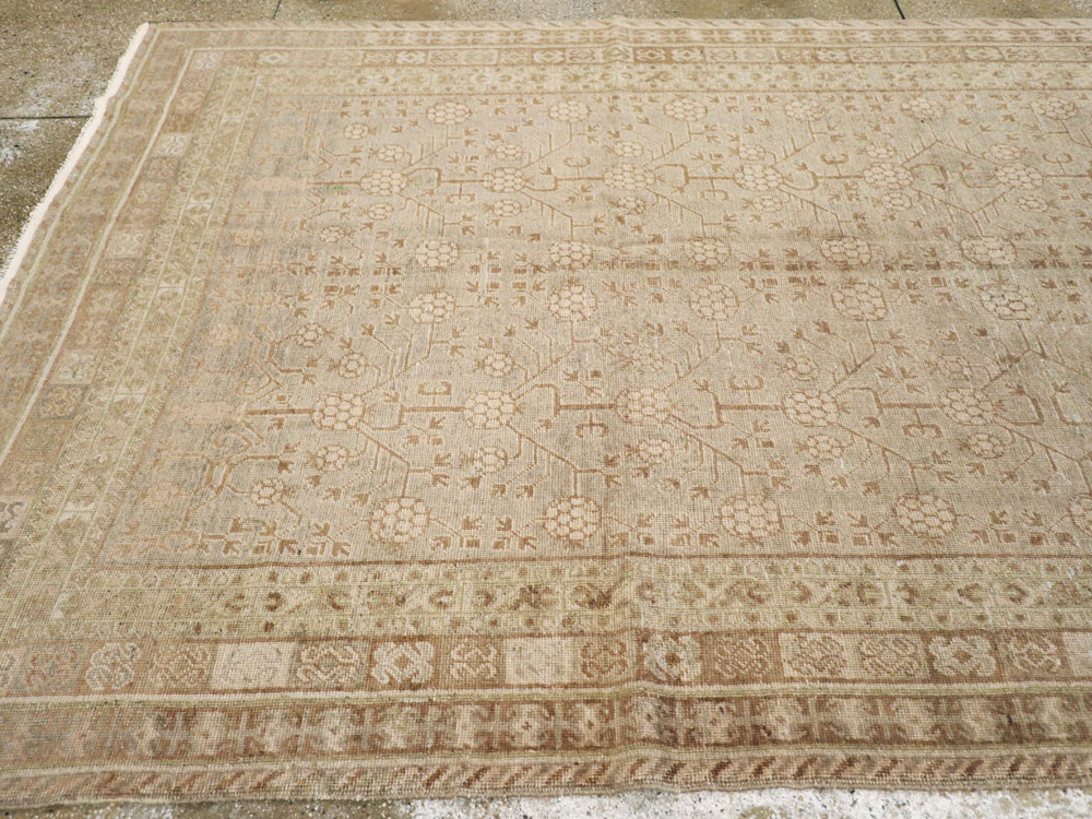 Vintage East Turkestan Khotan Carpet, No.16484 - Galerie Shabab