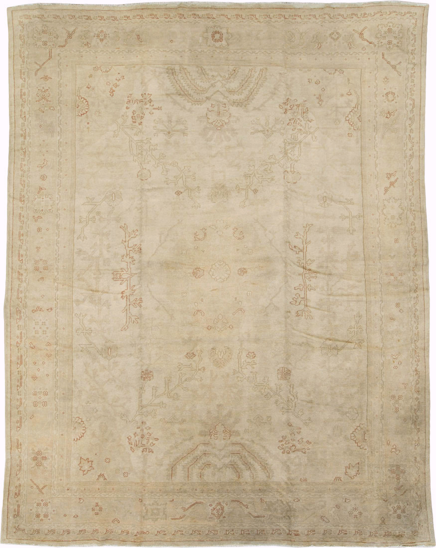 Antique Turkish Oushak Carpet, No.16494 - Galerie Shabab