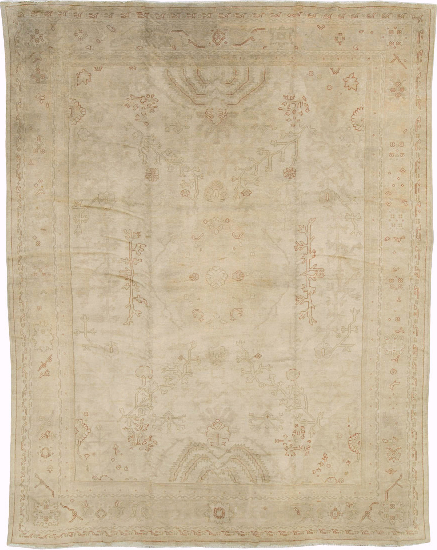 Antique Turkish Oushak Carpet, No.16494 - Galerie Shabab