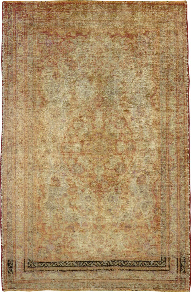 Antique Persian Tabriz Silk Rug, No.16513 - Galerie Shabab