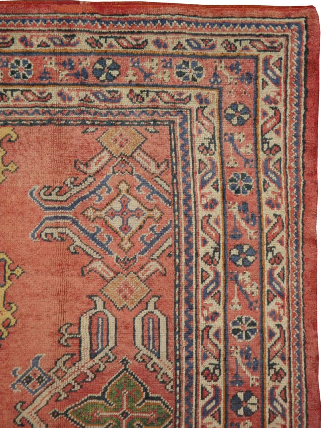 Antique Oushak Square Rug, No.16523 - Galerie Shabab