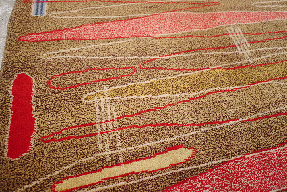 Vintage Turkish Art Deco Style Carpet, No.16525 - Galerie Shabab