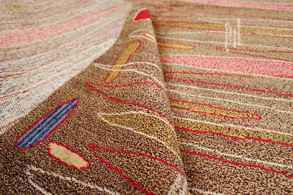 Vintage Turkish Art Deco Style Carpet, No.16525 - Galerie Shabab