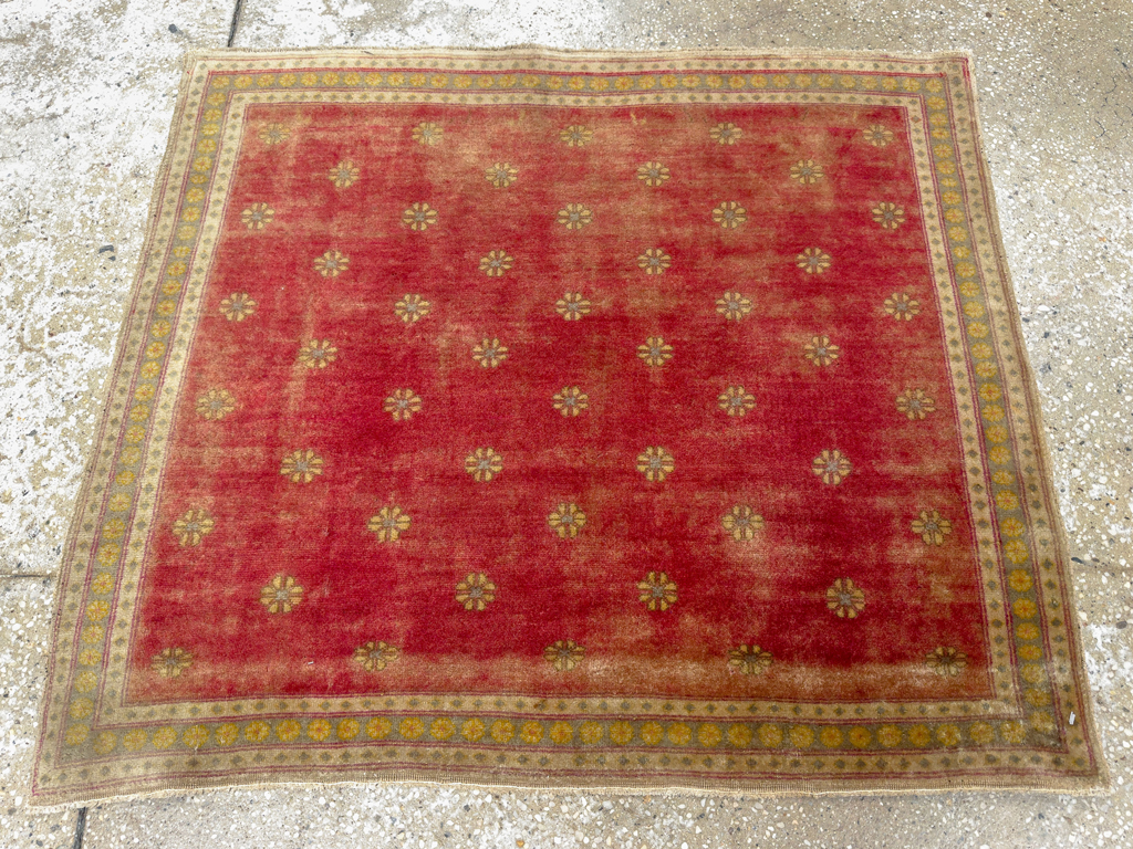 Antique Turkish Sivas Square Throw Rug, No.16541 - Galerie Shabab