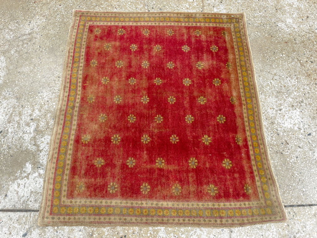 Antique Turkish Sivas Square Throw Rug, No.16541 - Galerie Shabab