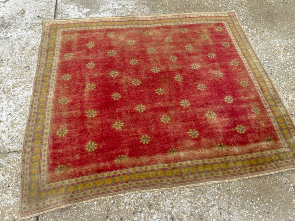 Antique Turkish Sivas Square Throw Rug, No.16541 - Galerie Shabab