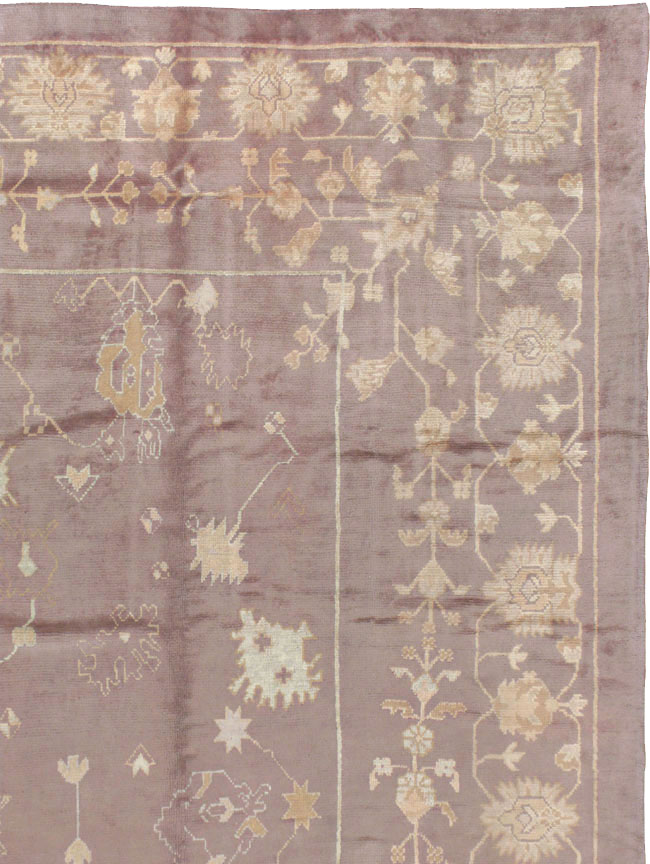 Antique Turkish Oushak Rug, No.16554 - Galerie Shabab
