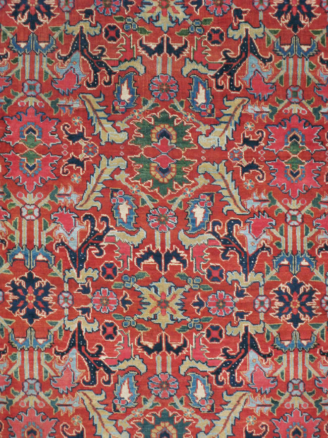 Antique Persian Heriz Carpet, No.16563 - Galerie Shabab
