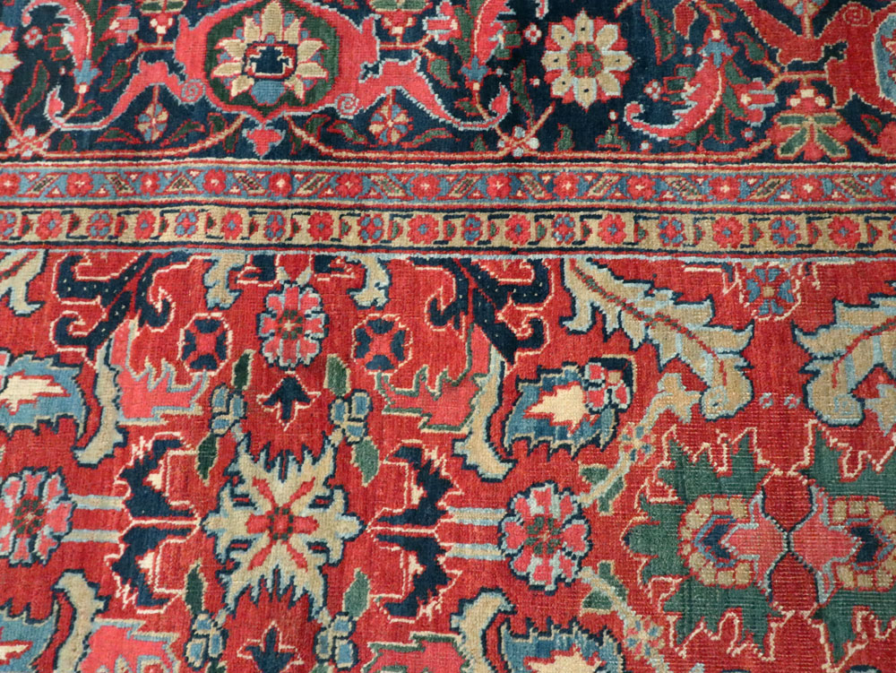 Antique Persian Heriz Carpet, No.16563 - Galerie Shabab
