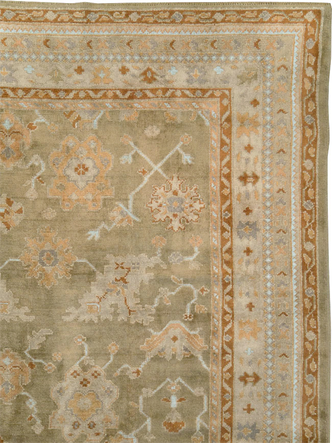 Vintage Turkish Oushak Large Room Size Carpet, No.16575 - Galerie Shabab