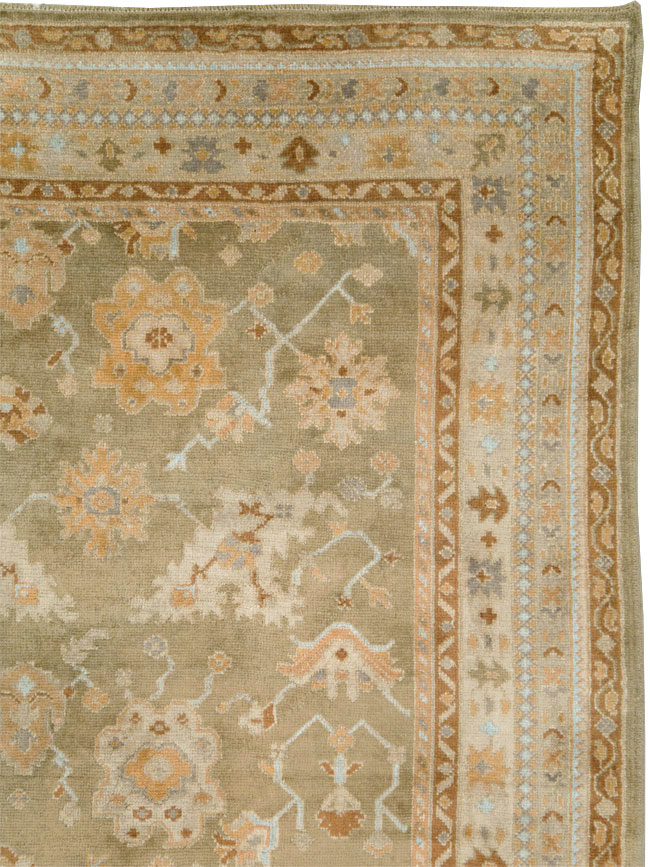 Vintage Turkish Oushak Large Room Size Carpet, No.16575 - Galerie Shabab