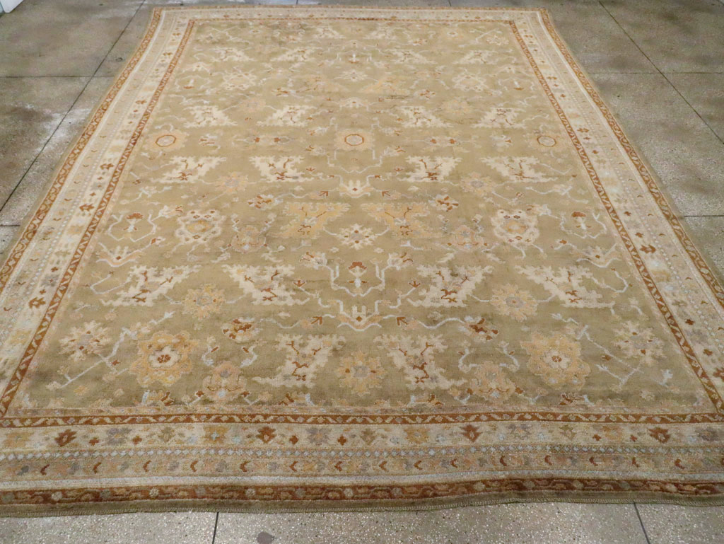 Vintage Turkish Oushak Large Room Size Carpet, No.16575 - Galerie Shabab