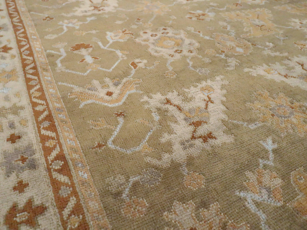 Vintage Turkish Oushak Large Room Size Carpet, No.16575 - Galerie Shabab