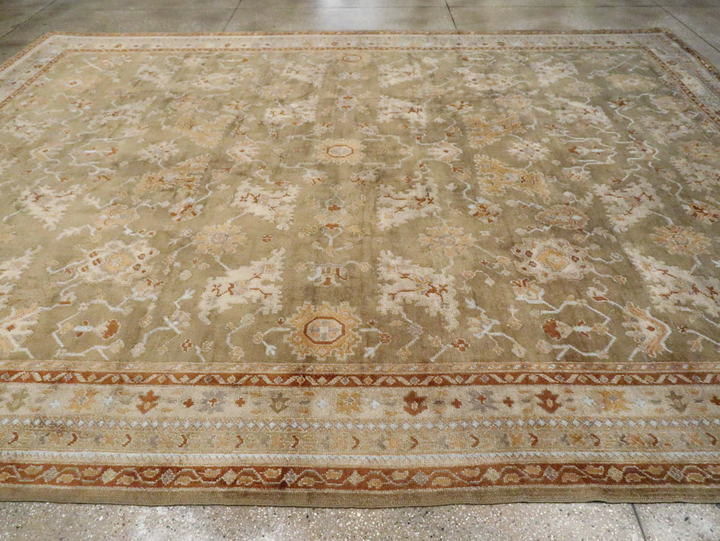 Vintage Turkish Oushak Large Room Size Carpet, No.16575 - Galerie Shabab