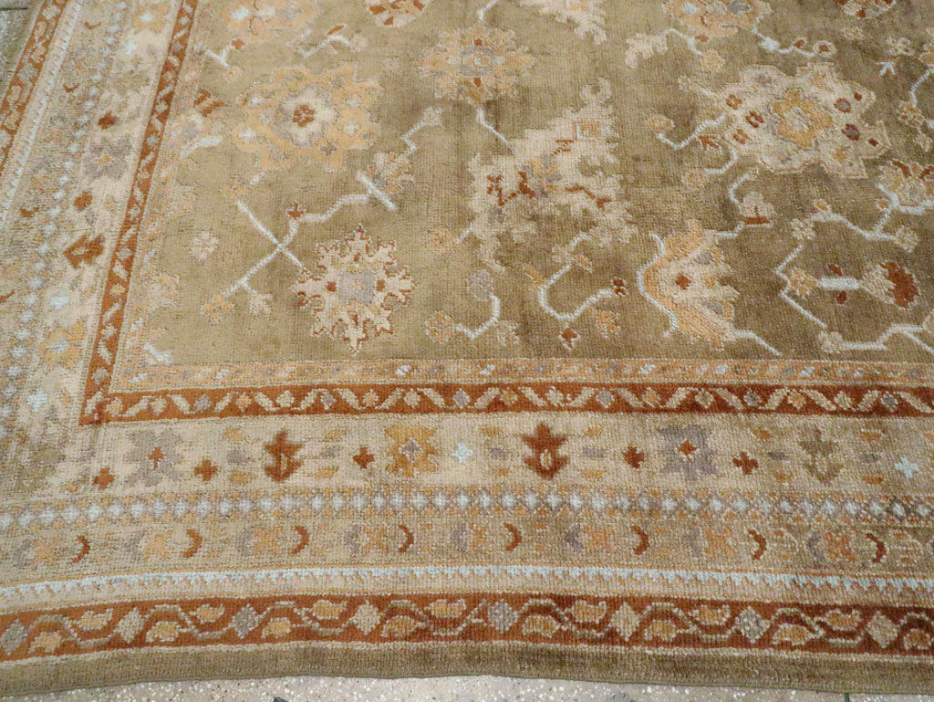Vintage Turkish Oushak Large Room Size Carpet, No.16575 - Galerie Shabab