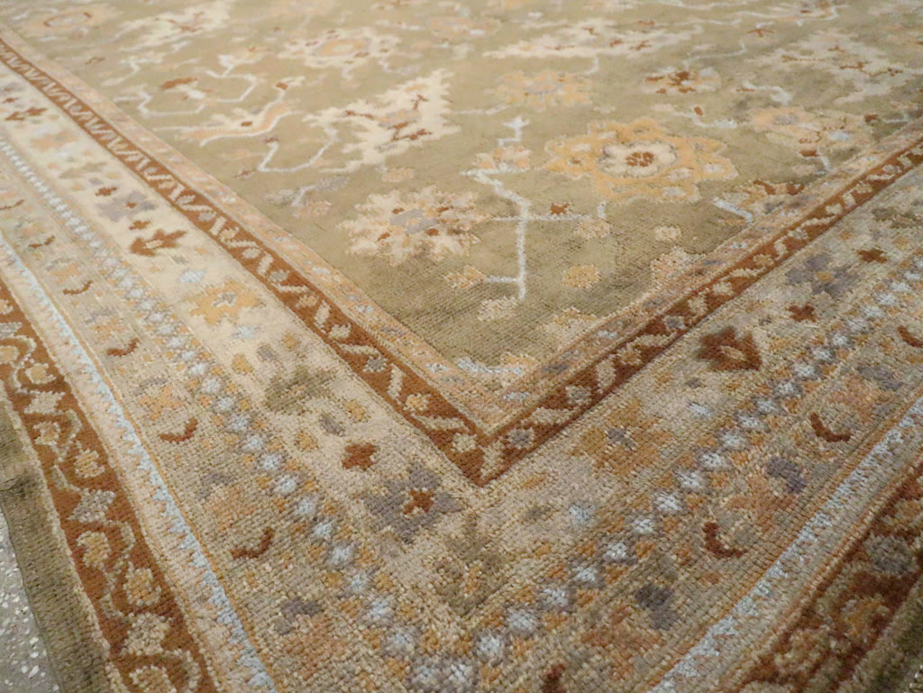 Vintage Turkish Oushak Large Room Size Carpet, No.16575 - Galerie Shabab