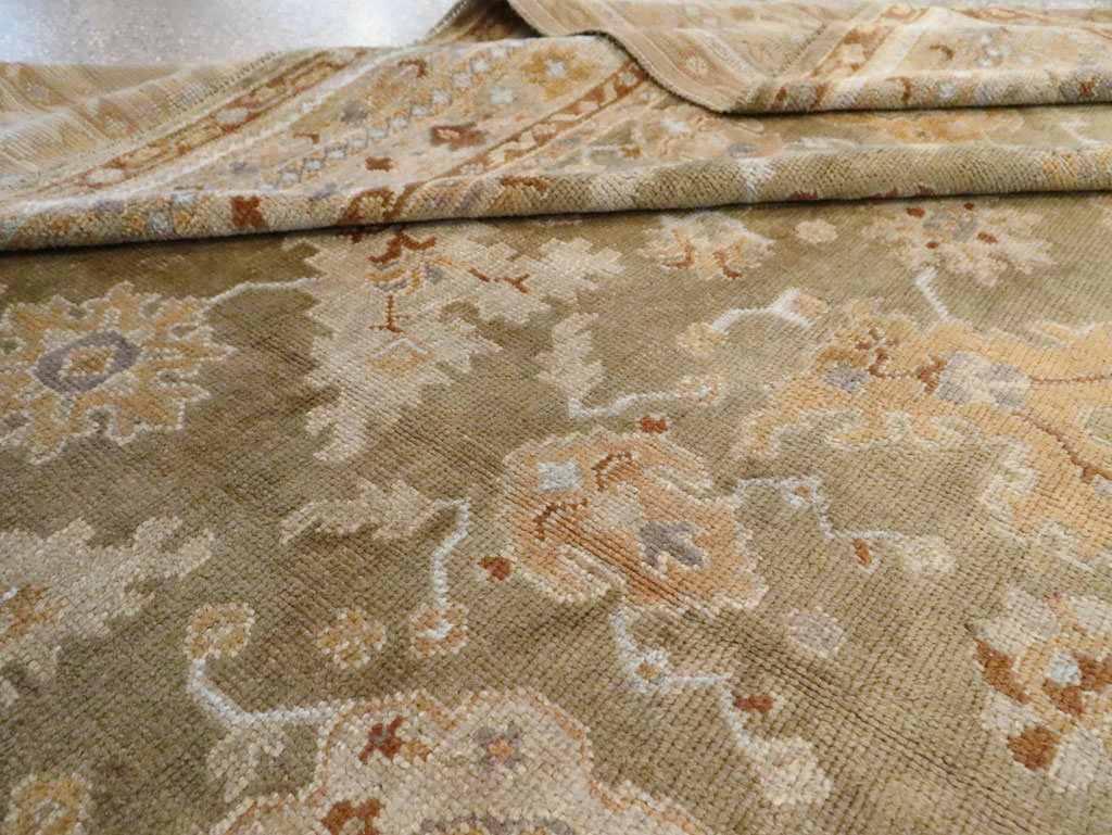 Vintage Turkish Oushak Large Room Size Carpet, No.16575 - Galerie Shabab