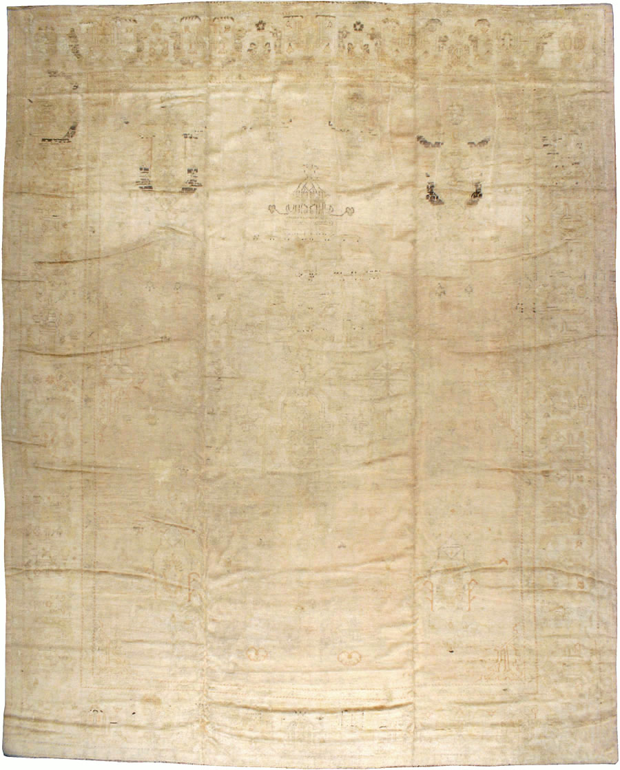 Antique Turkish Oushak Carpet, No.16581 - Galerie Shabab