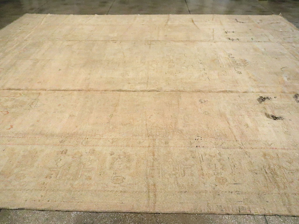 Antique Turkish Oushak Carpet, No.16581 - Galerie Shabab