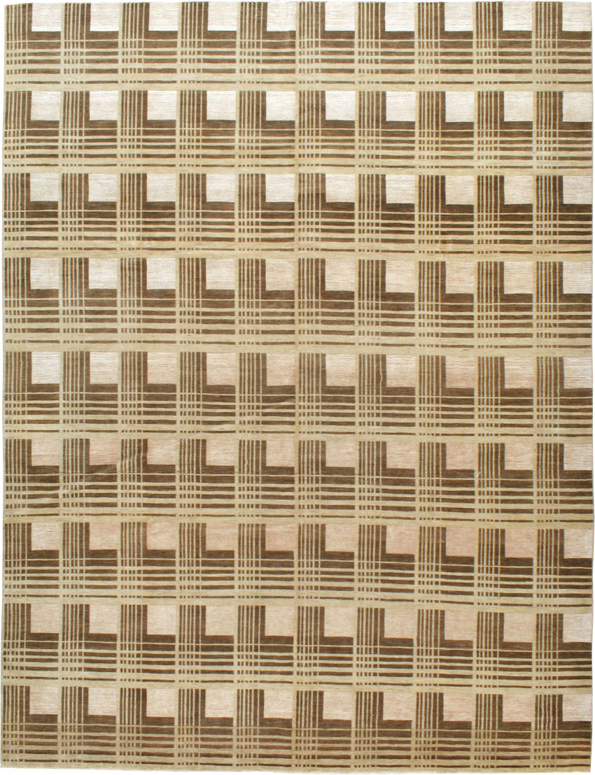 Modernist Persian Tabriz Carpet, No.16602 - Galerie Shabab